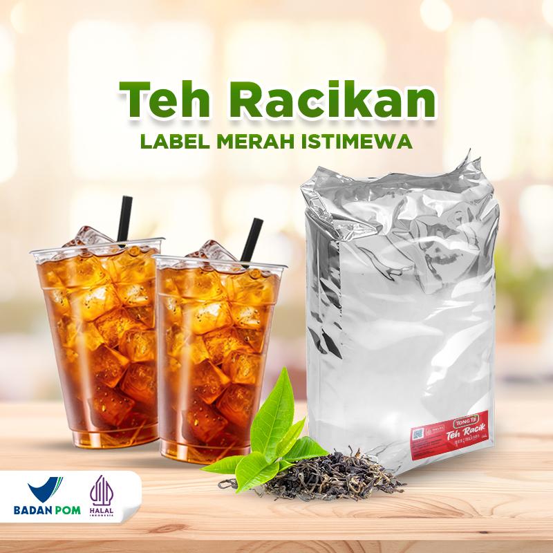 [PROMO] Tong Tji Teh Racikan Istimewa Label Merah Varian B per 1 pcs (500 gram) Teh Tubruk Bunga Melati untuk Kebutuhan Usaha Minuman 1
