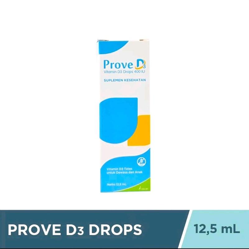 Prove D3 Drop - Vitamin D3 400 IU Tetes 12.5 mL Untuk Dewasa Dan Anak ...