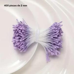 400 piezas hechas a mano de encendedores con doble punta para centros florales, suministros de artesanía DIY, accesorios decorativos florales realistas y materiales manuales para adornos de cabello