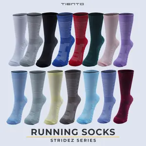 Tiento Best Seller Kaos Kaki Olahraga Running Compression Socks Stridez Series Unisex Men Women