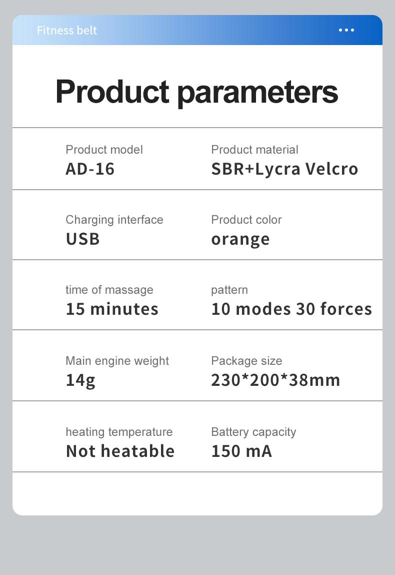 Product Introduction of Lazy Slimming Belly Tool for  Thin and Skinny Belly Equipment, Abdominal Muscle Patch, Waist Belt Training, Fitness Equipment 18