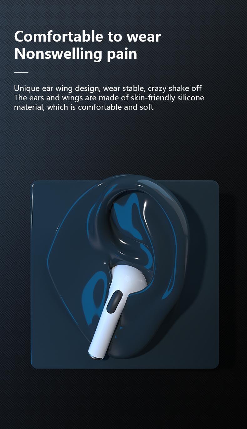 Product Introduction of Wireless Bluetooth earphones 2025 new futuristic in ear active noise cancellation wireless ultra long battery life 8