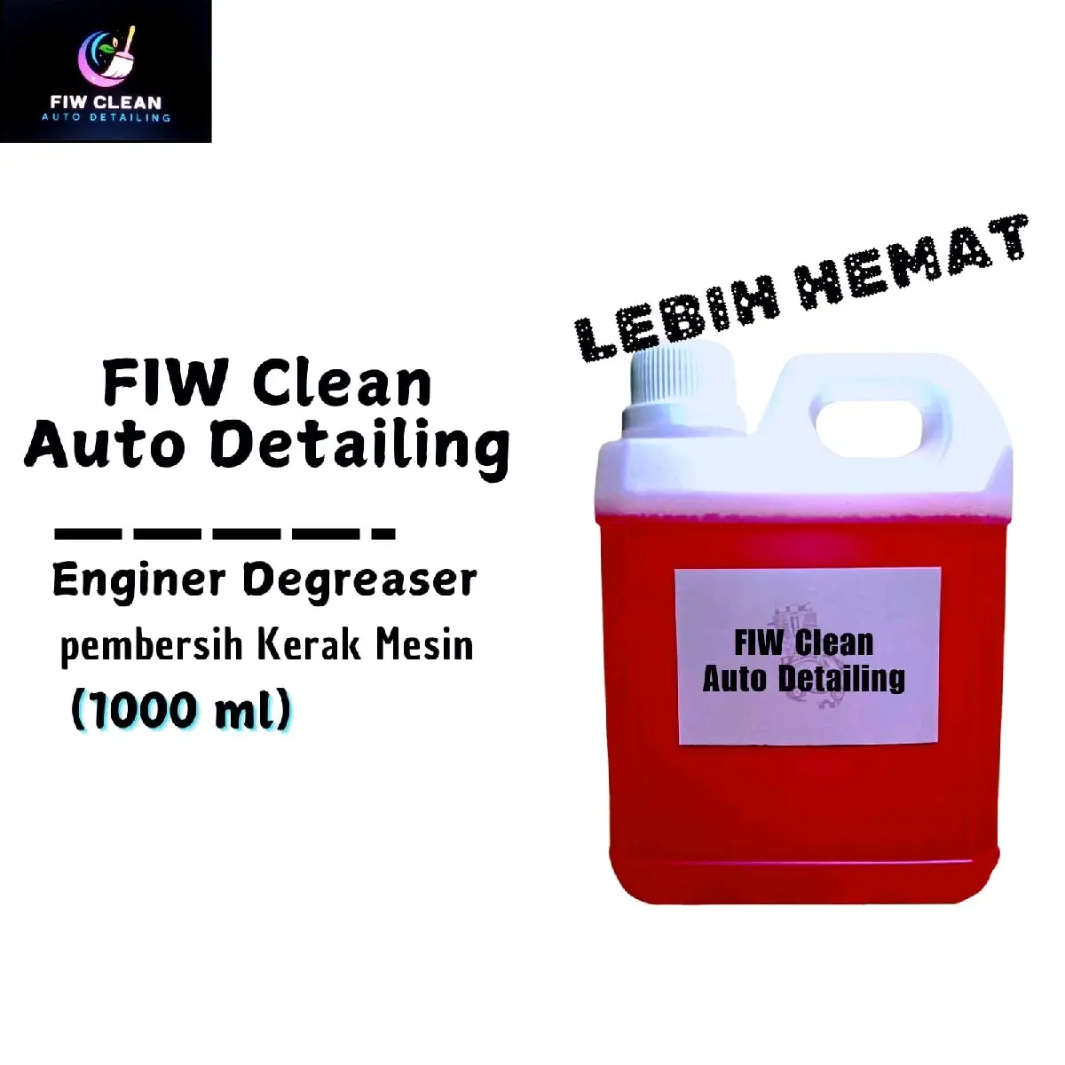 Pembersih kerak pada mesin motor dan mobil kemasan 1 liter Engine