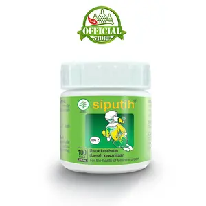 Borobudur Herbal - Siputih 100 Pil -  Untuk Kesehatan Kewanitaan - Bersertifikasi HALAL - BPOM TR 152486851