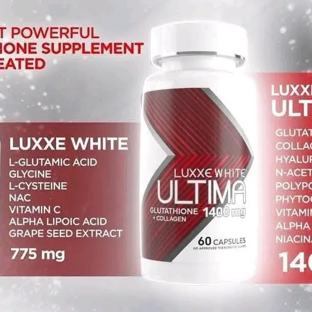 LUXXE WHITE ULTIMA 1400mg GLUTATHIONE + COLLAGEN - TikTok Shop Philippines