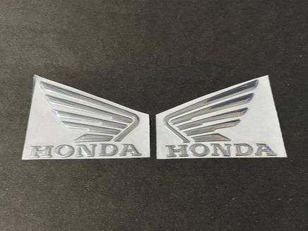 Logo Paket Emblem Click Clik Chrome Silver Bahan ABS Tebal Bagus Satu Set Bisa satuan 6