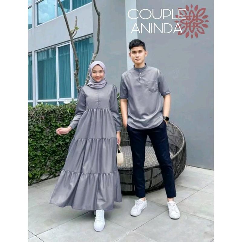 (BEST SELLER) ANINDA COUPLE MUSLIM SUPER JUMBO/BAJU COUPLE LEBARAN/BISA COD/BISA REQUEST UKURAN//BISA COD SELURUH PASANGAN INDONESIA 4