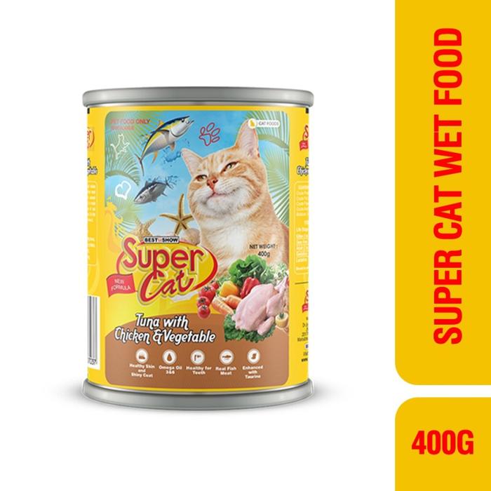 Gambar Super Cat Chicken & Vegetable 400gr - Makanan Basah Kucing dari Petto Store Kab. Tangerang Tokopedia