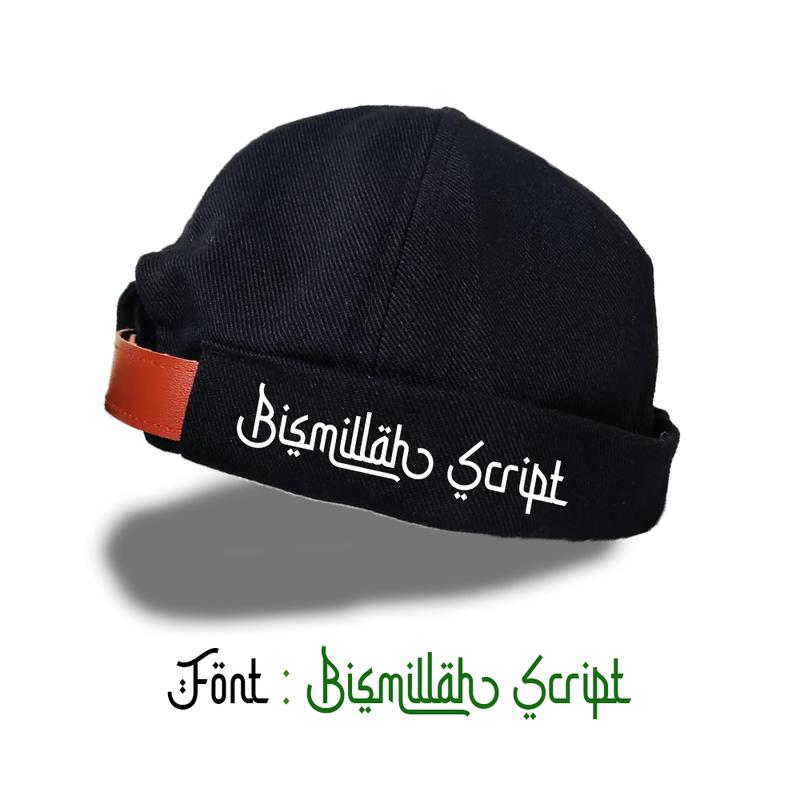 Topi Peci  Pria Dewasa Sablon Nama Sendiri Muslim Kopiah Songkok Hitam 5