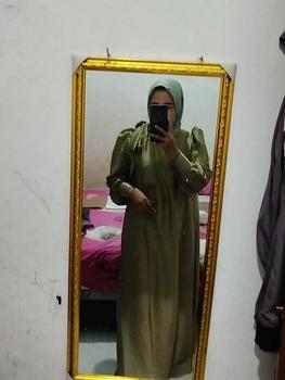 Product Review of Candy Outfitku - Luna dress (tanpa hijab) gamis gradasi silk sutra Baju Muslim Mewah Wanita from V**e 1