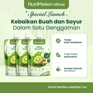 NutriMotion Salad Smoothie - Minuman Sari Buah & Sayur - Tinggi Serat & Rendah Kalori