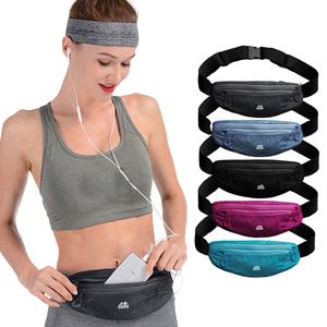กระเป๋าคาดเอวสำหรับวิ่ง ซิปคู่ สำหรับผู้ชายและผู้หญิง กระเป๋าคาดเอวปีนเขา กระเป๋าคาดเอวพร้อมโทรศัพท์มือถือ กระเป๋าสตางค์ เข็มขัดคาดเอว เหมาะสำหรับยิม โยคะ 1 ชิ้น