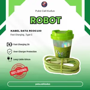 [FAST CHARGING] - Kabel Data Robot RCOM100/RCOC100 Micro Type C
