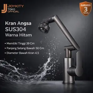 Joykity-kran angsa SUS304 bisa putar 360 derajat 2 mode air desain lengan robot cocok wastafel dan dapur