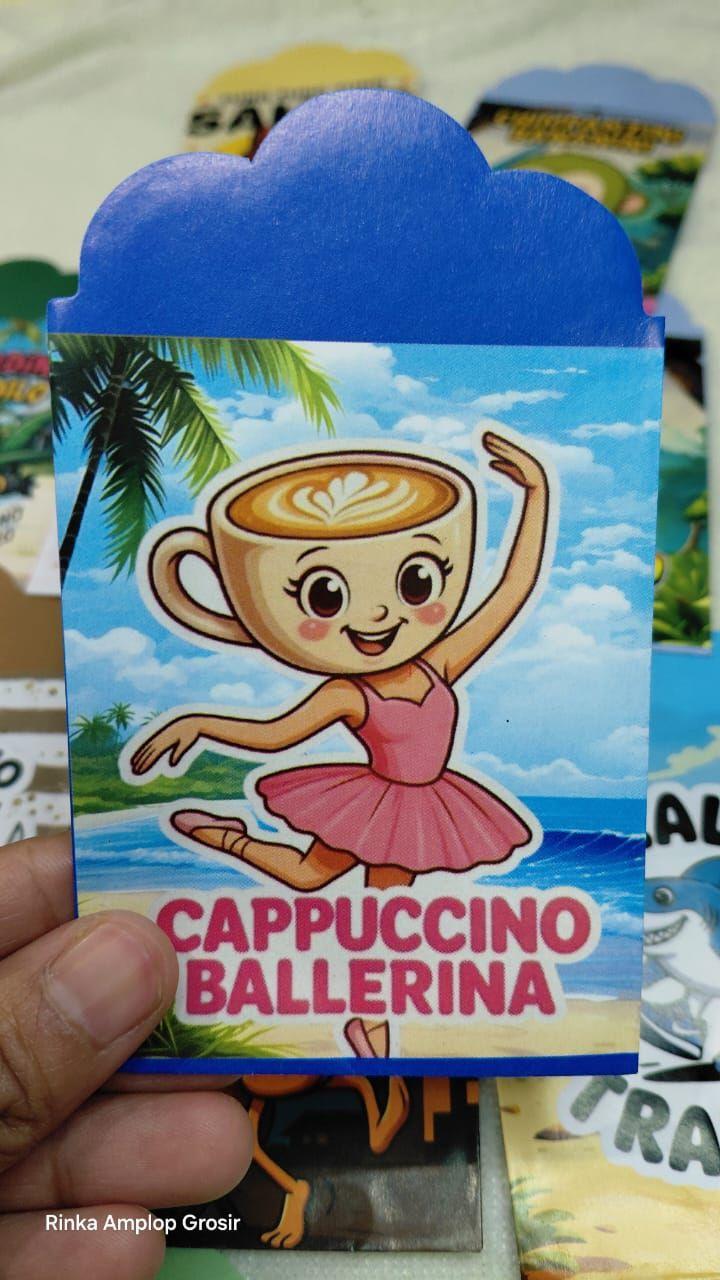 (PROMO) 100Pcs Amplop Medium Tung-Tung Sahur 2026 Bahan Art Paper Glossy