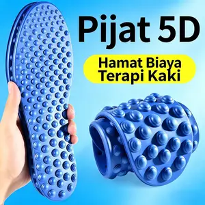 【COD】Sol Kaki Pijat Titik Akupresur 5D untuk Pria dan Wanita - Lembut, Elastis, Redam Guncangan, Bernapas, Serbaguna, Nyaman, Pijat Tapak Kaki, Sol Pijat dengan Sol Sepatu Pijat 5D Alas Tapak Kaki Anti Lelah, Bantalan Empuk untuk Mengurangi Tekanan Kaki,