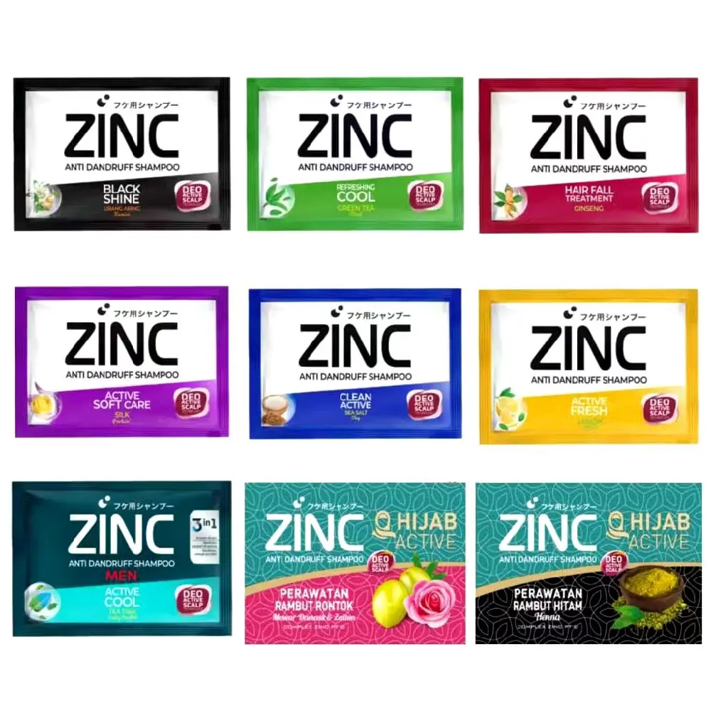 (1 RENCENG) ZINC Shampo renceng 2x12 sachet
