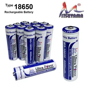Baterai 18650 8000 mAh 3.7V Mitsuyama Battery Li-ion Rechargeable