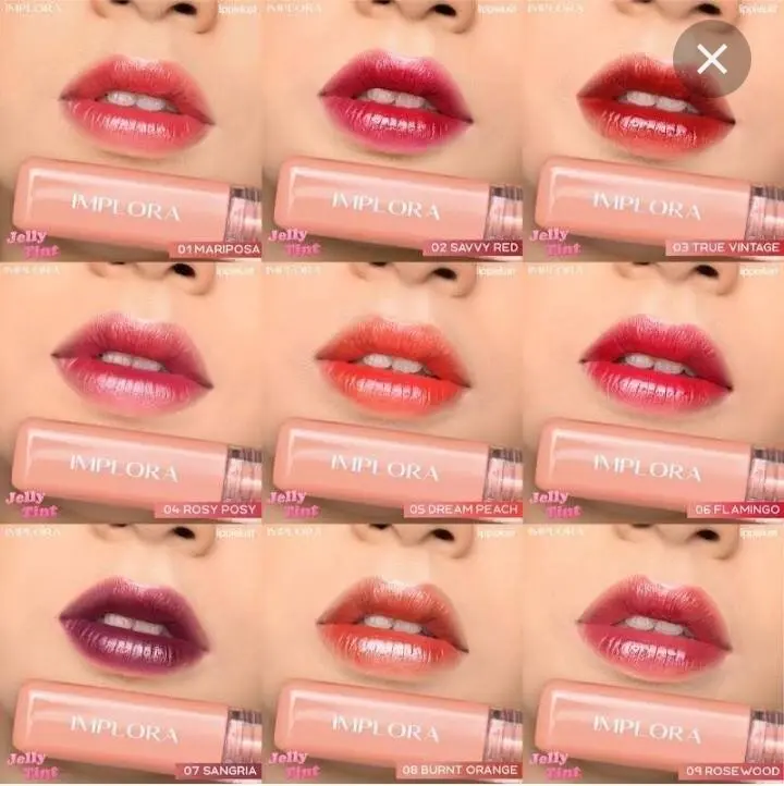 Lipstik Implora Jelly Tint Available 9 Shades - Lipstick, Gloss 4