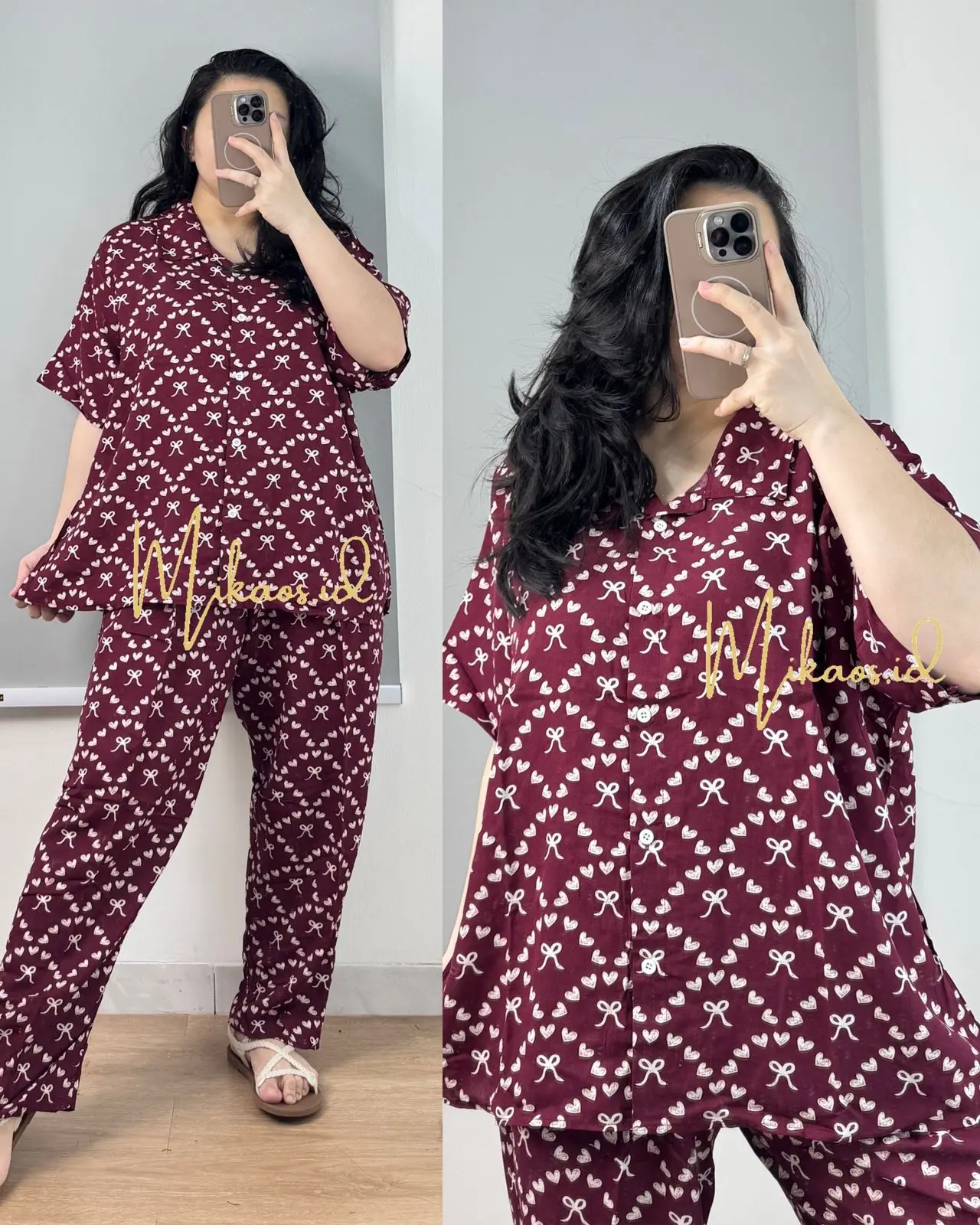 Mikaos Piyama Jumbo LD120cm/ Piyama Rayon Premium Jumbo/ Piyama Wanita Jumbo Celana / Baju Tidur JUMBO Mikaos Piyama Jumbo LD120cm/ Piyama Rayon Premium Jumbo/ Piyama Wanita Jumbo Celana / Baju Tidur JUMBO