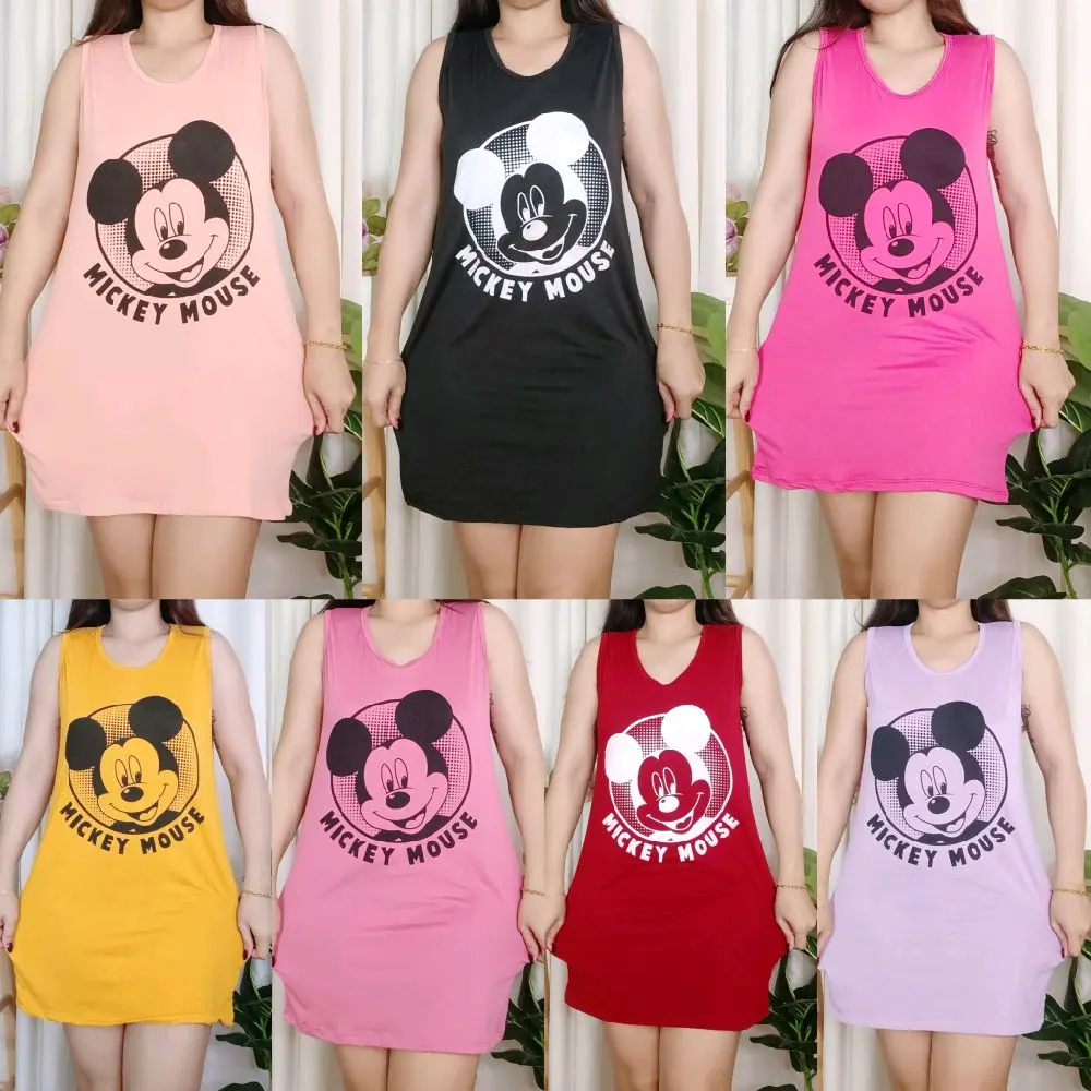 Mickey Mouse Plain Sando Tops Womenswear