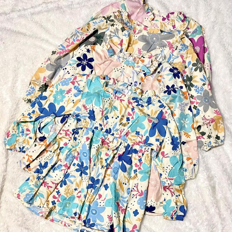 Setelan Anak Bunga Usia 1-10 thn Setelan Anak Perempuan Bahan Rayon Premium Pakaian Anak Perempuan Terbaru 3