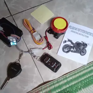 【Garansi rusak diganti】 Alarm Motor Anti Maling 12V +Remote Remot ALARM MOTOR 12 V BISASTARTER 2 REMOTE ANTI MALING SENSORGETAR ALARM ALARM MOTOR V12 BISA STARTER 2 REMOTE ANTI PERAMPASAN SENSOR GETAR SET - Universal Honda Yamaha
