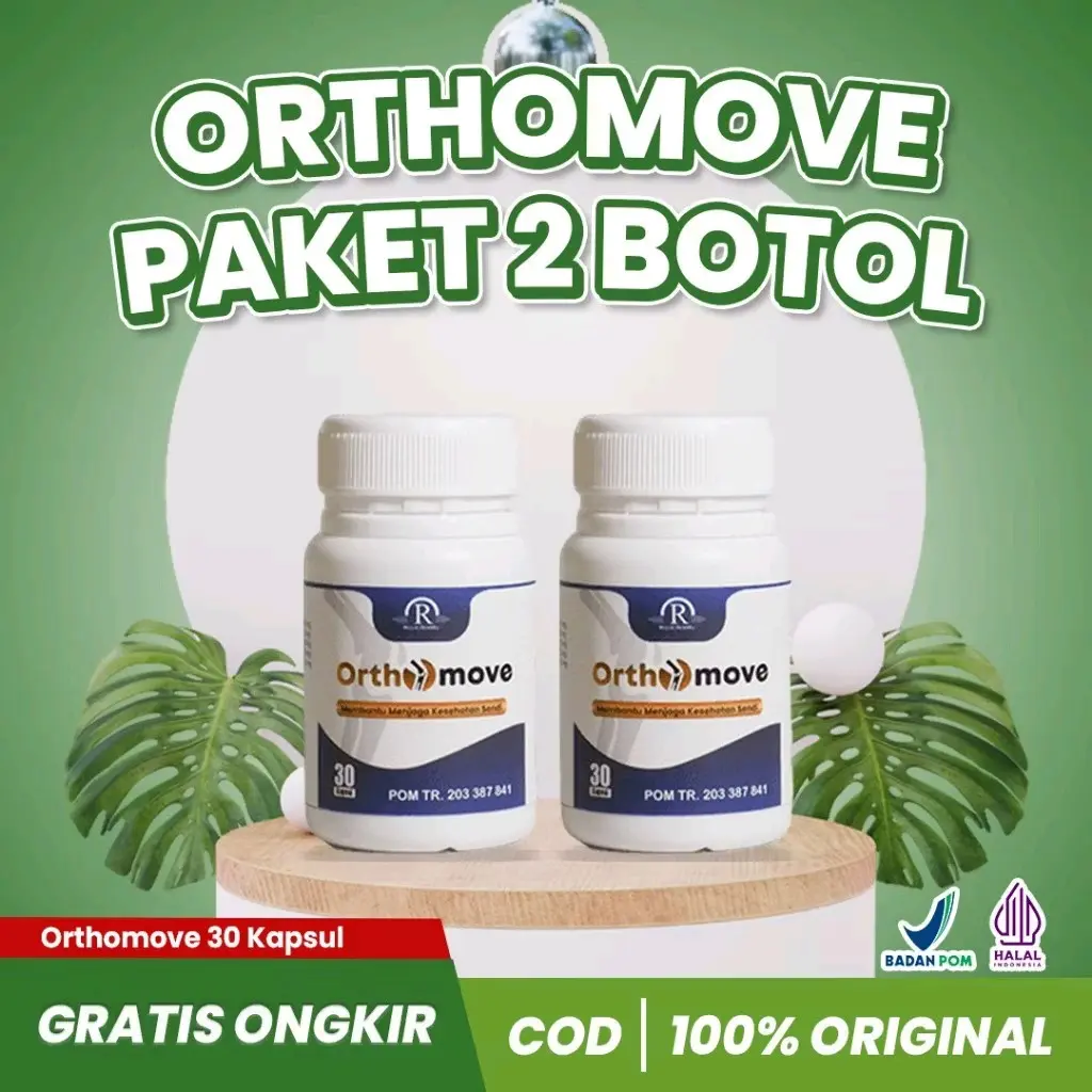 2 BOTOL Isi 30 kps Orthomove Suplemen Herbal Untuk Sendi dan Asam Urat