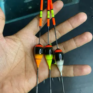 Kambangan / Pelampung pancing anti badai bahan kayu 15cm