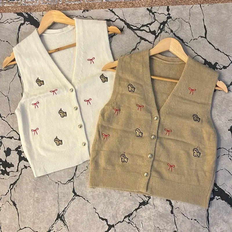 MetroCloth- Atasan Vest Knit Motif