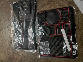 Product Review of 【Free 3D Sticker】Car Sun Visor Organizer with Zipper Sun Visor Storage Bag Multi-Purpose Storage Pocket Pouch Organizer Holder, Car Accessory Interior Cash Bag Card Bag black/ gray from M**n 0