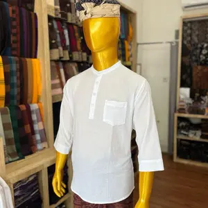 Kemeja Putih Dewsa 7/8 Kerah Koko