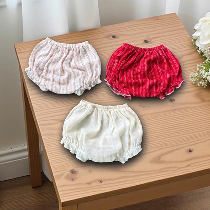 Quần Chip Nhún Bèo Chất Đũi Dễ Thương Mặc Nhà Đi Chơi Cho Bé Yêu Sơ Sinh - 12kg