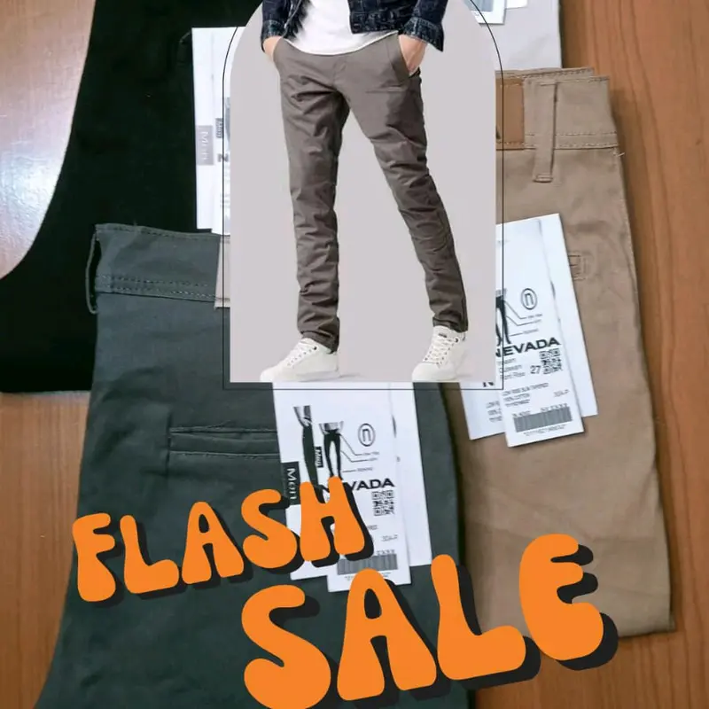 Celana Chinos Panjang Slim-Fitting Premium Abu Cream Hitam Moka Combed Slimfit Tebal Nyaman Katun Ankle Kain Pria Stretch Melar Casual Keren - Skinny 0