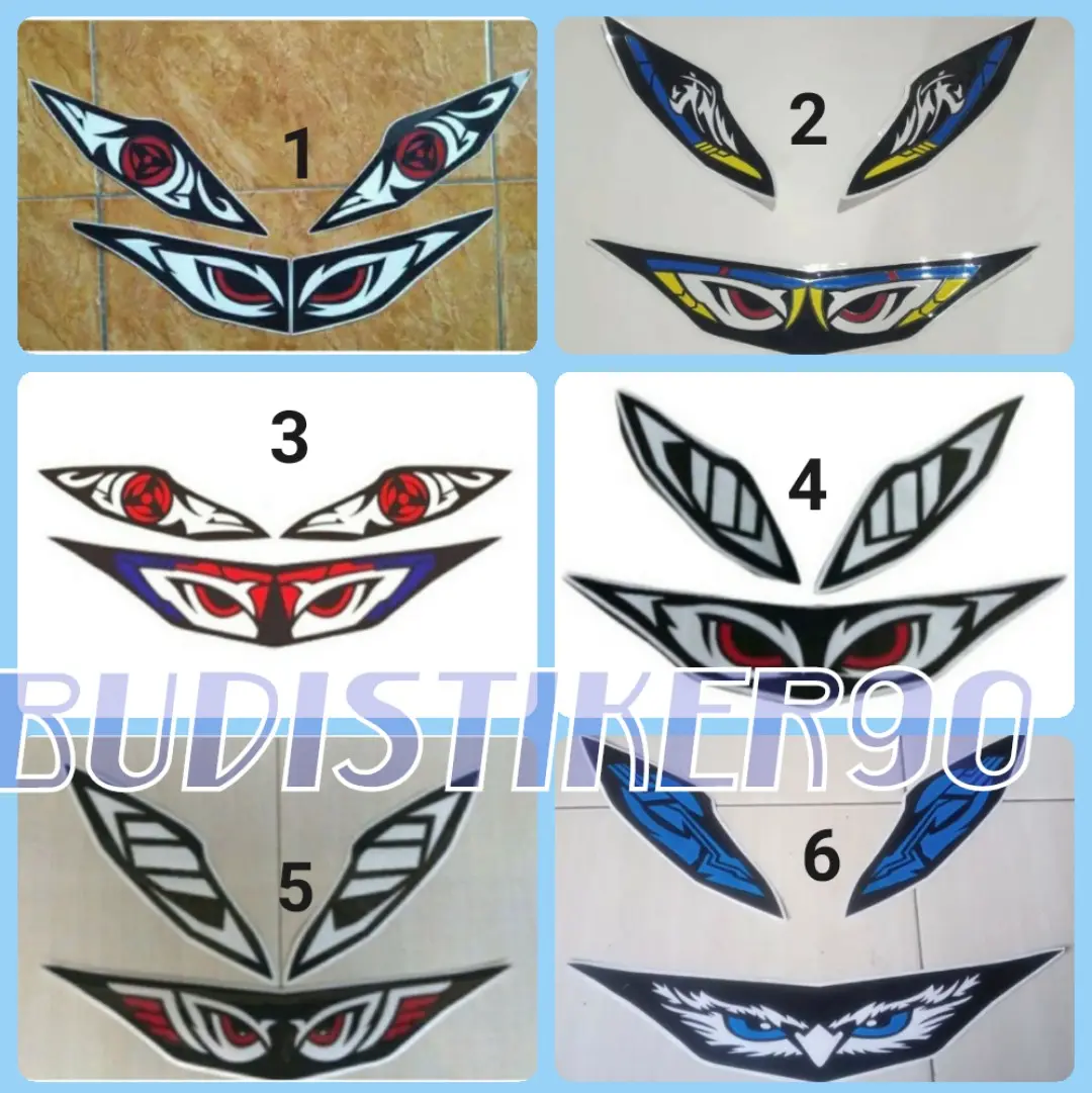 Stiker lampu depan+sein beat new/deluxe 2020-2024