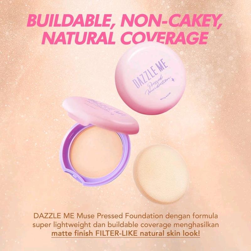 DAZZLE ME Muse Pressed Compact Powder Foundation ALL VARIAN 2