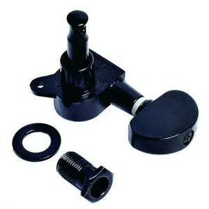 Dryer Puteran Senar Tuning Peg Machine Head Gitar Black / hitam. ( Ecer / Set.)