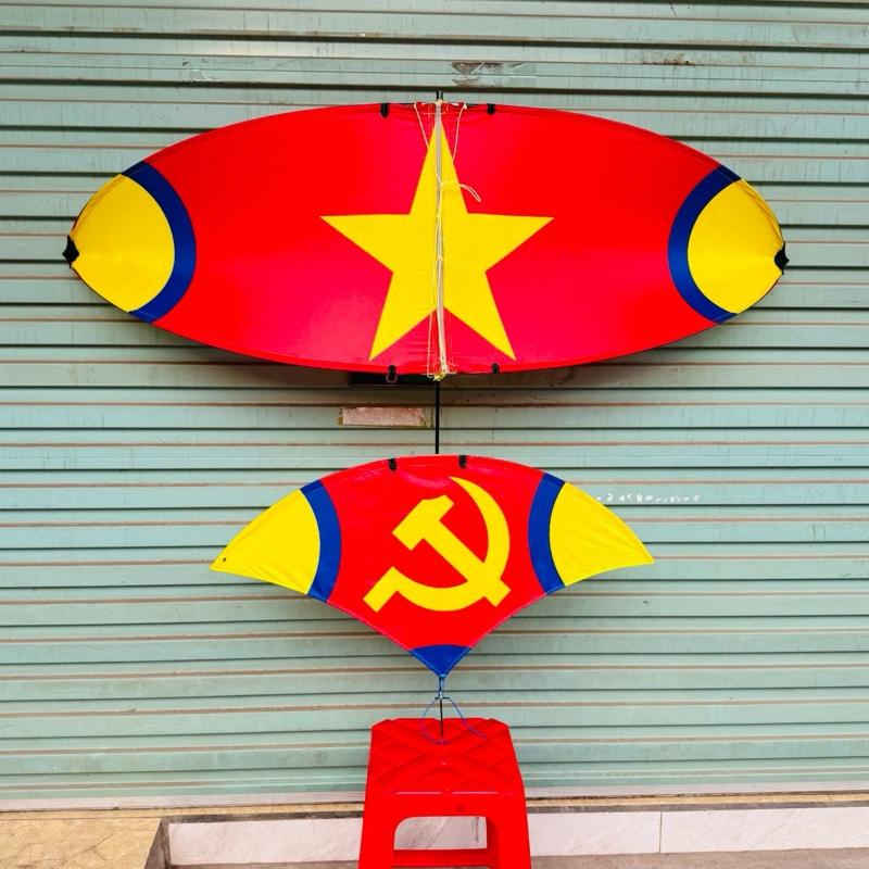 Diều lắp ghép sỏ khung m7:áo diều in nhiệt khung nan cacbon đuôi nan ngọn cần: diều dễ thả dễ bay dễ sử dụng