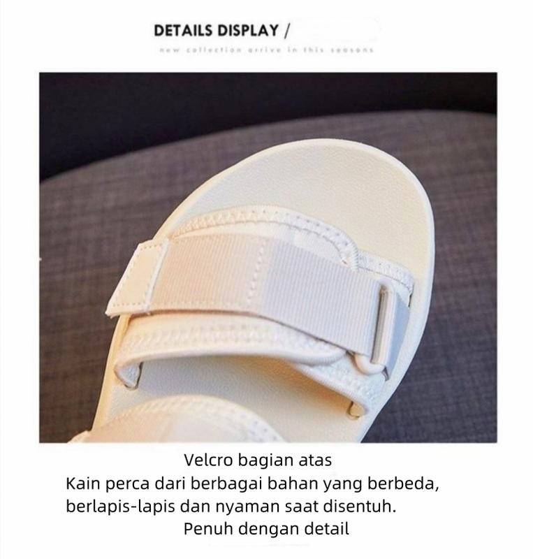 [100% Import& Barang ready] Sandal Casual Wanita Import / COD / INS/Sandal Wanita/Korea Karet Jelly Wanita Velcro/Sandal Tali Sendal 3