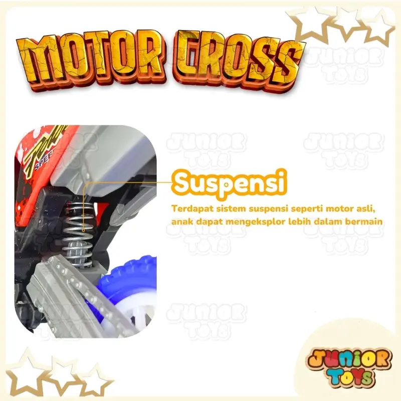 Mainan Motor Cross Anak Mini Trail Motoran Obeng DIY Ganti Ban Finger Bike Toys 3