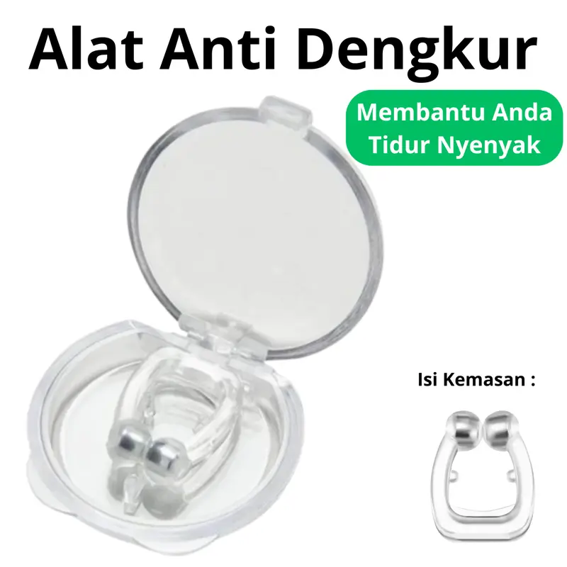 Alat Anti Ngorok Dengkur Dengan Magnet - Snore Stopper - Nose Breathing - Alat Tidur Nyenyak Lelap Dipasang di Hidung - Cleaning 0