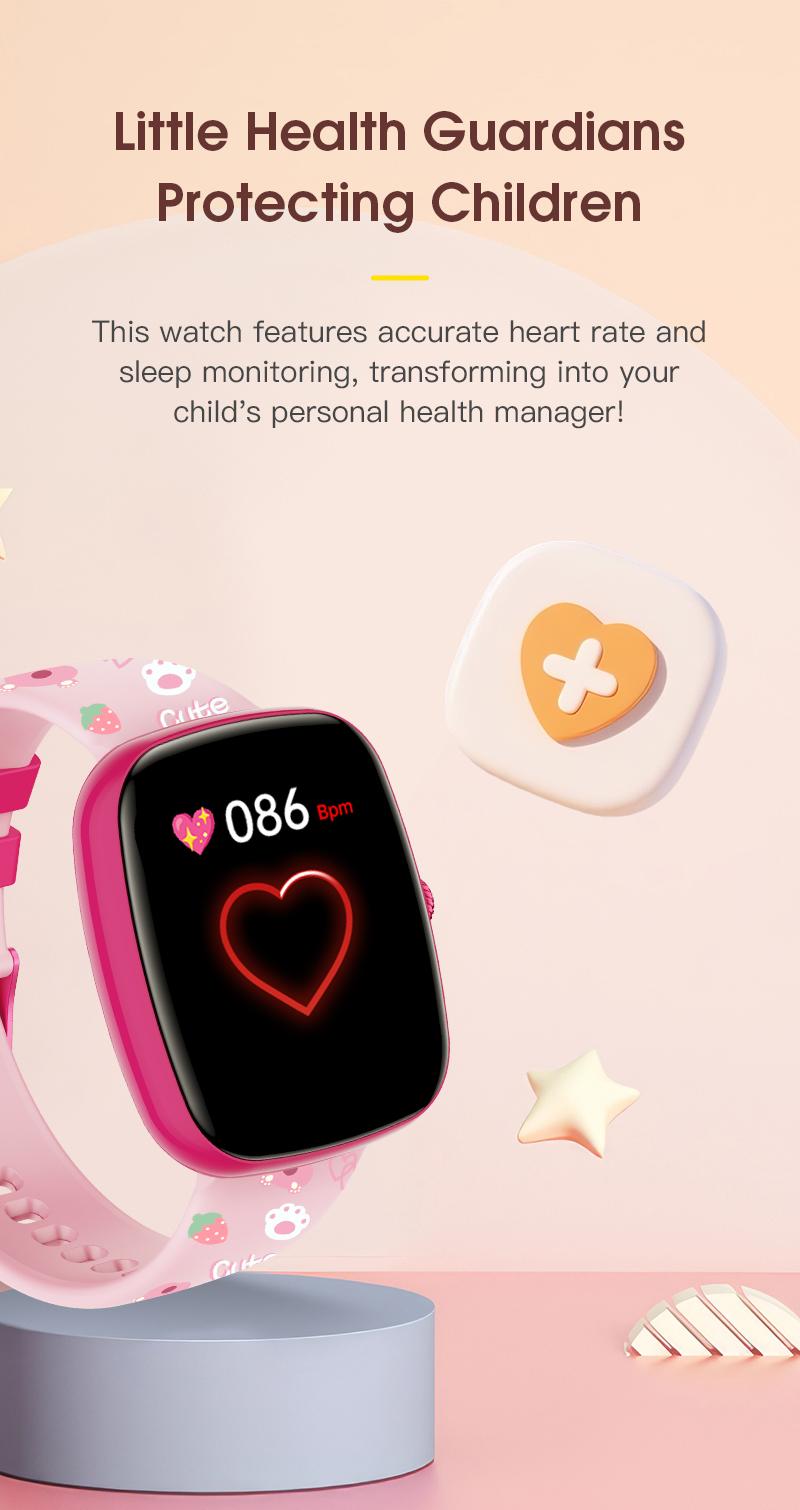 Kids Smart Watch PEJE Anak Game Edukasi Cerita Audio Flashcard Monitoring Kesehatan 24 Jam Step Counter Tahan Air 1ATM Baterai Tahan Lama Tanpa Koneksi HP