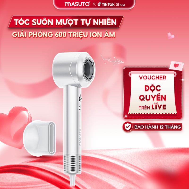 Máy sấy tóc ion âm Masuto SkyIon - BESTSELLER HA - Công suất 1400W sấy nhanh 2 chiều nóng lạnh tạo kiểu bảo vệ tóc - Bảo hành 24 tháng