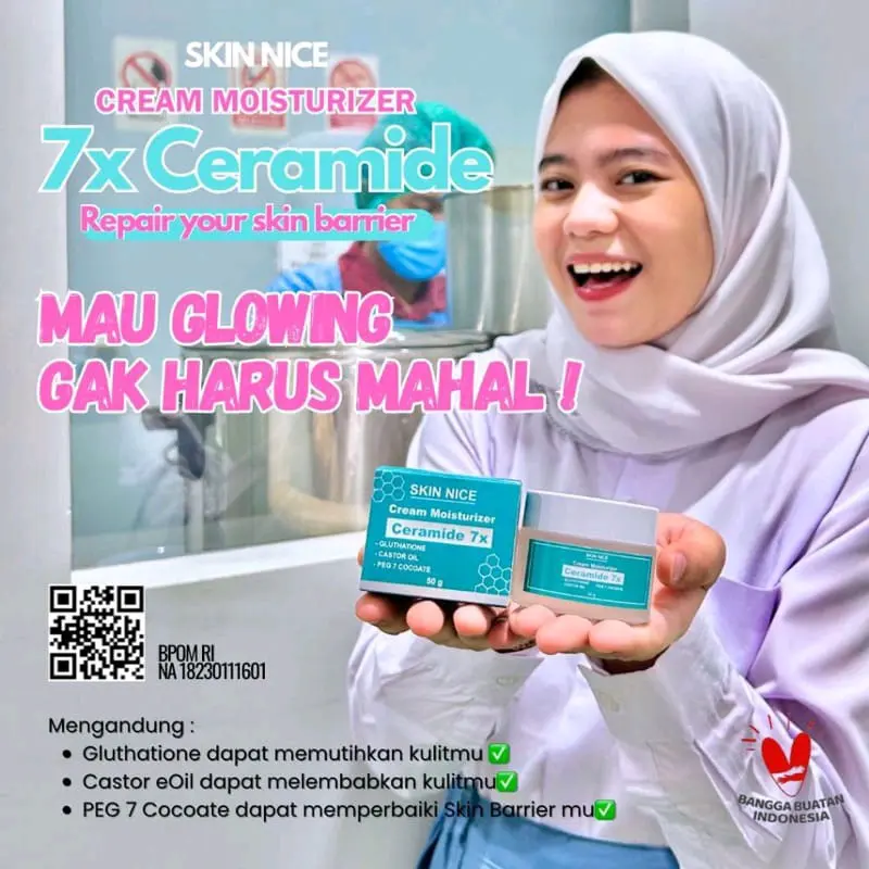 Skin Nice 7x Ceramide 50 gr Moisturizer Melembabkan mencerahkan wajah