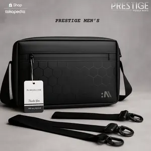 Promo Exclusive Highmore HEXA K Series – Tas Selempang Pria Multifungsi Clutchbag Handbag Waterproof Hitam