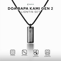 Gambar Emrys Liontin Set DOA BAPA KAMI GEN II Kalung Liontin Titanium Anti Karat Pria Wanita - SILVER dari Emrysid Kota Bandung 4 Tokopedia