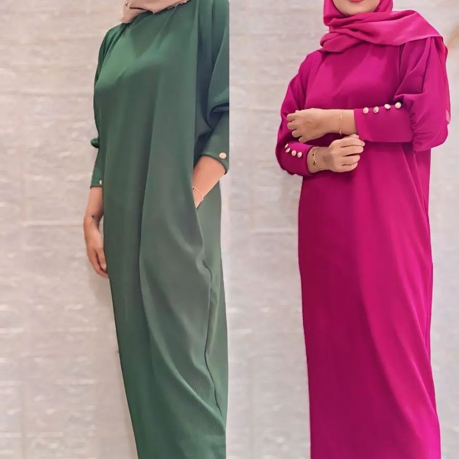 Gamis Knit Premium Bahan Adem