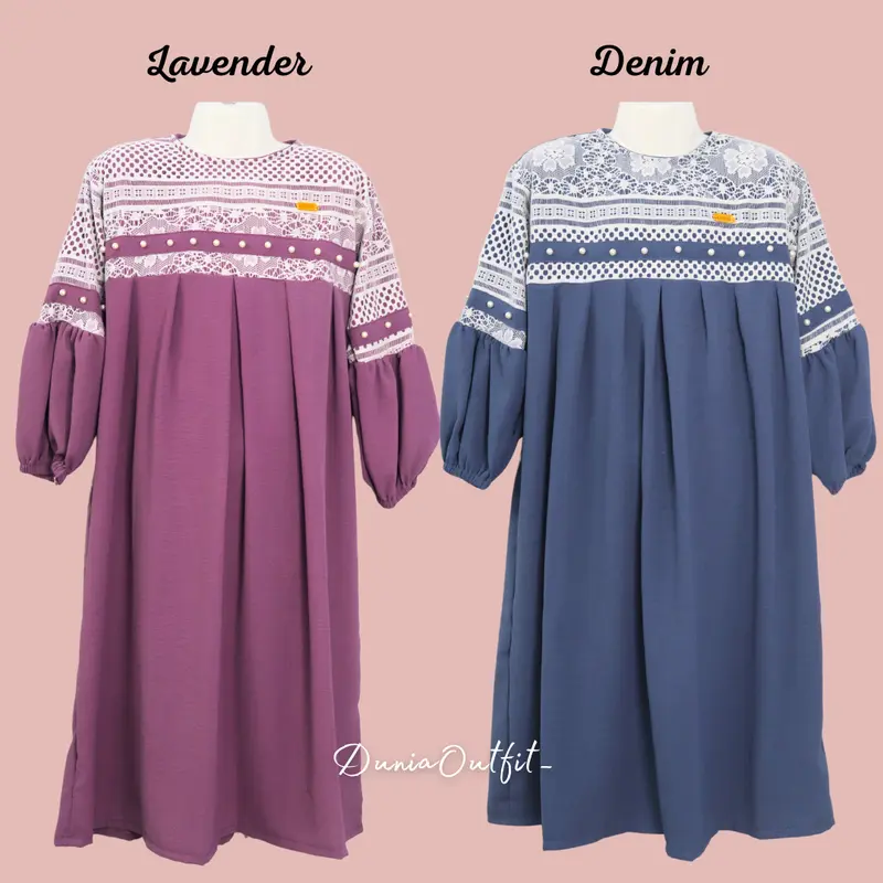 Dress Crinkle Brokat Terbaru untuk Anak dan Dewasa - Fashion, Kids 1