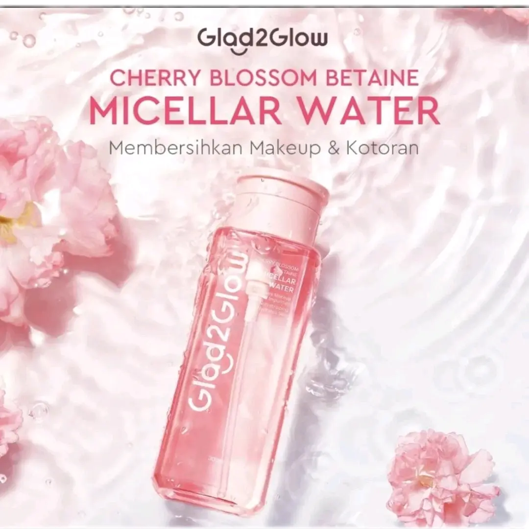 Glad2glow micelar water cherry betain blossom