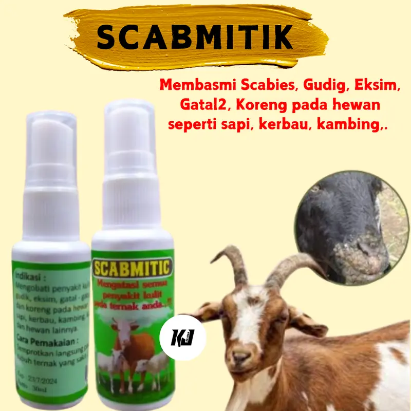 OBAT SCABIES GUDIK EKSIM GATAL KORENG SEMPROT HEWAN SAPI KAMBING DOMBA KUDA KERBAU 0